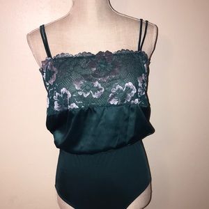 Green Auden Camisole Body Suit Med